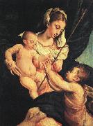 BASSANO, Jacopo Madonna and Child with Saint John the Baptistn 76uy oil painting artist